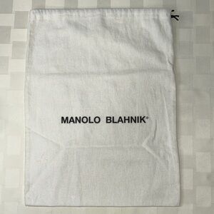 Manolo Blahnik White Shoe Bag